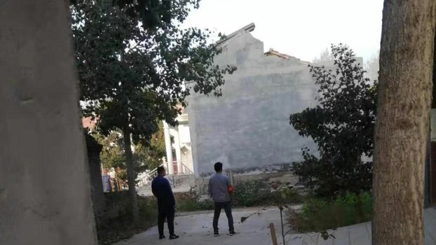 河南原阳县官方认可的教堂被强拆。