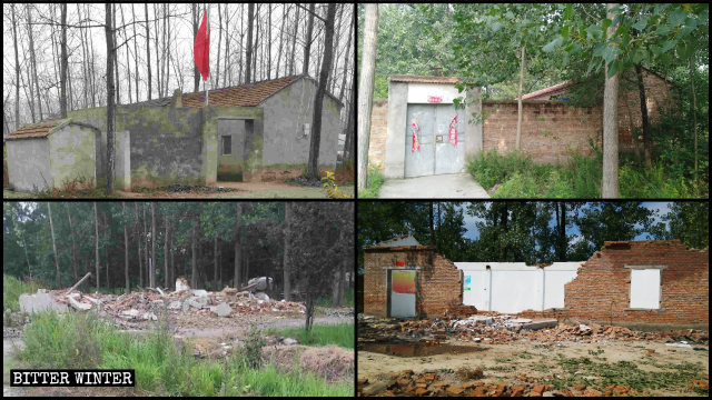 泗阳县至少三处三自教会聚会场所被强拆